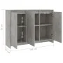 Aparador de madera contrachapada gris hormigón 102x33x75 cm by vidaXL, Sideboards - Ref: Foro24-809777, Price: 120,25 €, Disc...