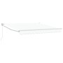 Toldo Retráctil Manual Blanco 350x250 cm, Tela de Repuesto para Toldo para Estructura de 3.5x2.5 m Blanco by , Awnings - Ref:...