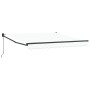Toldo retráctil manual Blanco 350x250 cm, Tela de repuesto para toldo para marco de 3.5x2.5 m Blanco by , Awnings - Ref: Foro...