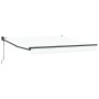 Toldo Retráctil Automático Blanco 350x250 cm, Tela de reemplazo para toldo de 3.5x2.5 m Blanco by , Awnings - Ref: Foro24-333...
