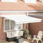 Toldo Retráctil Manual Blanco 350x250 cm, Tela de Reemplazo para Toldo para Marco de 3,5x2,5 m Blanco by , Awnings - Ref: For...
