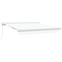 Toldo Retráctil Manual Blanco 350x250 cm, Tela de Reemplazo para Toldo para Marco de 3,5x2,5 m Blanco by , Awnings - Ref: For...