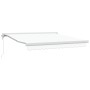 Toldo Retráctil Automático Blanco 350x250 cm, Tela de Repuesto para Toldo de 3.5x2.5 m Marco Blanco by , Awnings - Ref: Foro2...