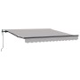 Toldo retráctil automático Gris Claro 350x250 cm, Tela de reemplazo para toldo para marco de 3,5x2,5 m Gris Claro by , Awning...