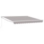Toldo Retráctil Manual Gris 350x250 cm, Tela de Reemplazo para Toldo para Marco de 3.5x2.5 m Gris Claro by , Awnings - Ref: F...