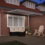 Toldo Retráctil Automático con LED Gris Claro 350x250 cm, Tela de Reemplazo para Toldo de 3.5x2.5 m Marco Gris Claro by , Awn...