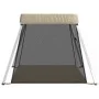 Parque infantil para bebés con colchón tela lino gris taupé de vidaXL, Parques para bebés - Ref: Foro24-10303, Precio: 66,85 ...