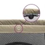 Laufstall für Babys mit Matratze aus taupegrauem Leinenstoff von vidaXL, Baby-Laufgitter - Ref: Foro24-10303, Preis: 66,85 €,...