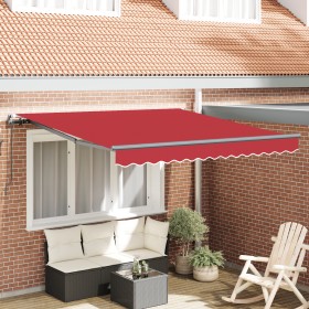 Toldo Manual Retráctil Rojo 350x250 cm, Tela de reemplazo para toldo para marco de 3,5x2,5 m Rojo by , Awnings - Ref: Foro24-...