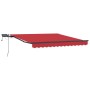 Toldo Manual Retráctil  con LED Rojo 350x250 cm, Tejido de Reemplazo para Toldo  de 3.5x2.5 m en Rojo | Foro24.es | Tu tienda online para hogar, jardín y más Foro24.es