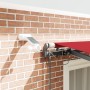 Toldo Retráctil Automático con LED Rojo 350x250 cm, Tela de Reemplazo para Toldo para Marco de 3.5x2.5 m Rojo by , Awnings - ...