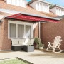 Toldo Retráctil Automático Rojo 350x250 cm,  Tela de Reposición para Toldo de 3.5x2.5 m Rojo | Foro24.es | Tu tienda online para hogar, jardín y más Foro24.es