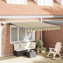 Toldo Retráctil Manual  con LED Verde y Amarillo 350x250 cm, Tela de Reemplazo para Toldo  de 3.5x2.5 m Verde y Amarillo | Foro24.es | Tu tienda online para hogar, jardín y más Foro24.es