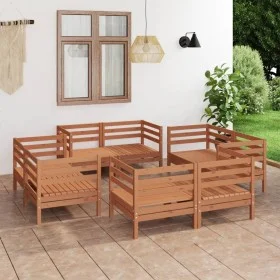 Gartenmöbel-Set 8-teilig Massivholz Kiefer honigbraun von vidaXL, Gartensets - Ref: Foro24-3082430, Preis: 475,47 €, Rabatt: %