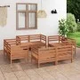 Gartenmöbel-Set 8-teilig Massivholz Kiefer honigbraun von vidaXL, Gartensets - Ref: Foro24-3082430, Preis: 475,47 €, Rabatt: %