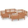 Gartenmöbel-Set 8-teilig Massivholz Kiefer honigbraun von vidaXL, Gartensets - Ref: Foro24-3082430, Preis: 475,47 €, Rabatt: %