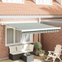 Toldo Retráctil Automático Verde y Blanco 350x250 cm, Tela de Repuesto para Toldo de 3.5x2.5 m Estructura Verde y Blanca von ...