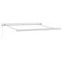 Toldo Retráctil Manual Verde y Blanco 350x250 cm, Tela de Reemplazo para Toldo de 3,5x2,5 m Verde y Blanco by , Awnings - Ref...