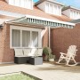 Toldo Retráctil Automático Verde y Blanco 350x250 cm, Tela de Repuesto para Toldo de 3.5x2.5 m Estructura Verde y Blanca von ...