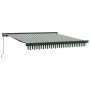Toldo Retráctil Manual Verde y Blanco 350x250 cm,  Tela de Reemplazo para Toldo de 3.5x2.5 m Verde y Blanco | Foro24.es | Tu tienda online para hogar, jardín y más Foro24.es