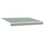 Toldo Retráctil Automático Verde y Blanco 350x250 cm, Tela de Repuesto para Toldo  para Ármazón de 3.5x2.5 m Verde y Blanco | Foro24.es | Tu tienda online para hogar, jardín y más Foro24.es
