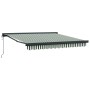 Toldo Retráctil Automático Verde y Blanco 350x250 cm, Tela de Repuesto para Toldo  para Ármazón de 3.5x2.5 m Verde y Blanco | Foro24.es | Tu tienda online para hogar, jardín y más Foro24.es