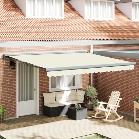 Toldo Retráctil Automático Crema 400x300 cm | Foro24.es | Tu tienda online para hogar, jardín y más Foro24.es