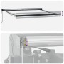 Toldo Retráctil Automático Verde y Blanco 350x250 cm, Tela de Repuesto para Toldo  para Ármazón de 3.5x2.5 m Verde y Blanco | Foro24.es | Tu tienda online para hogar, jardín y más Foro24.es