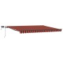 Toldo retráctil manual con LED Naranja y Marrón 400x300 cm by , Awnings - Ref: Foro24-3330510, Price: 301,74 €, Discount: %