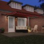 Toldo retráctil manual con LED Naranja y Marrón 400x300 cm by , Awnings - Ref: Foro24-3330510, Price: 301,74 €, Discount: %