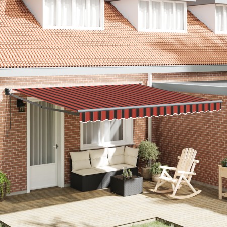 Toldo Retráctil Automático Naranja y Marrón 400x300 cm | Foro24.es | Tu tienda online para hogar, jardín y más Foro24.es