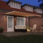 Toldo Retráctil Automático con LED Amarillo y Naranja 400x300 cm by , Awnings - Ref: Foro24-3330534, Price: 577,01 €, Discoun...