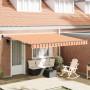 Toldo Retráctil Automático Amarillo y Naranja 400x300 cm by , Awnings - Ref: Foro24-3330538, Price: 368,80 €, Discount: %