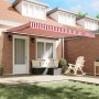 Toldo Retráctil Automático Rayas Rojas y Blancas 400x300 cm | Foro24.es | Tu tienda online para hogar, jardín y más Foro24.es