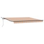 Toldo Retráctil Automático con Raya Multicolor LED 400x300 cm by , Awnings - Ref: Foro24-3330566, Price: 577,59 €, Discount: %