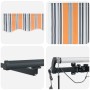 Toldo Retráctil Automático con Raya Multicolor LED 400x300 cm by , Awnings - Ref: Foro24-3330566, Price: 577,59 €, Discount: %