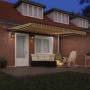 Toldo Retráctil Automático con Raya Multicolor LED 400x300 cm by , Awnings - Ref: Foro24-3330582, Price: 576,75 €, Discount: %