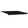 Toldo Manual Retráctil Negro 400x300 cm, Tela de Reemplazo para Toldo para Estructura de 4x3 m Negra by , Awnings - Ref: Foro...