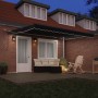 Toldo Retráctil Automático Negro 400x300 cm, Tela de Reemplazo Toldo 4x3 m Negro by , Awnings - Ref: Foro24-3330598, Price: 5...