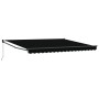 Toldo retráctil manual  negro 400x300 cm, Tela de repuesto para toldo  para marco de 4x3 m negro | Foro24.es | Tu tienda online para hogar, jardín y más Foro24.es
