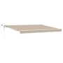 Toldo Retráctil Automático  con LED Beige 400x300 cm, Tela de Repuesto para Toldo  para Marco de 4x3 m Beige | Foro24.es | Tu tienda online para hogar, jardín y más Foro24.es