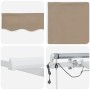 Toldo Retráctil Automático  con LED Beige 400x300 cm, Tela de Repuesto para Toldo  para Marco de 4x3 m Beige | Foro24.es | Tu tienda online para hogar, jardín y más Foro24.es