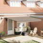 Toldo Retráctil Manual de con LED Beige 400x300 cm, Tela de reemplazo para toldo de 4x3 m Beige de , Toldos - Ref: Foro24-333...