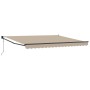 Toldo Retráctil Automático Beige 400x300 cm, Tela de Reemplazo para Toldo para Marco de 4x3 m Beige by , Awnings - Ref: Foro2...