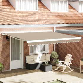 Toldo Retráctil Automático Beige 400x300 cm, Tela de Reemplazo para Toldo 4x3 m Beige by , Awnings - Ref: Foro24-3330619, Pri...