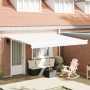 Toldo Retráctil Manual Blanco 400x300 cm, Tela de Reemplazo para Toldo de 4x3 m Blanco by , Awnings - Ref: Foro24-3330623, Pr...