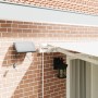 Toldo Retráctil Manual con LED Blanco 400x300 cm, Tela de Reemplazo para Toldo de 4x3 m Blanco by , Awnings - Ref: Foro24-333...