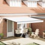 Toldo Retráctil Automático  con LED Blanco 400x300 cm, Tela de Reemplazo para Toldo  de 4x3 m Blanco | Foro24.es | Tu tienda online para hogar, jardín y más Foro24.es