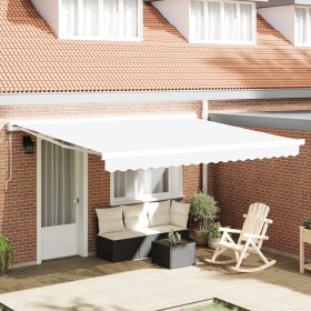 Toldo Retráctil Automático Blanco 400x300 cm