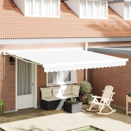 Toldo Retráctil Automático  Blanco 400x300 cm, Tejido de Repuesto para Toldo  para Marco de 4x3 m Blanco | Foro24.es | Tu tienda online para hogar, jardín y más Foro24.es